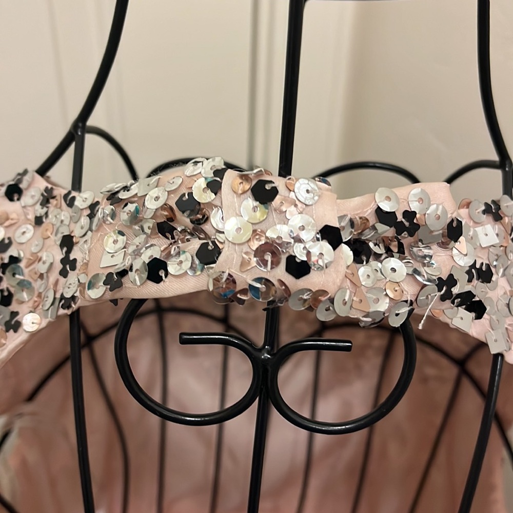 Like New Kate Spade Pink Sequin Sparkle Party Holiday Dress Pockets S 4 - Picture 7 of 10
